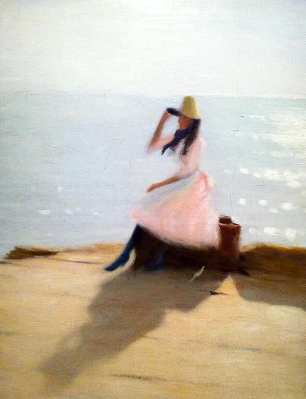 young woman on the beach